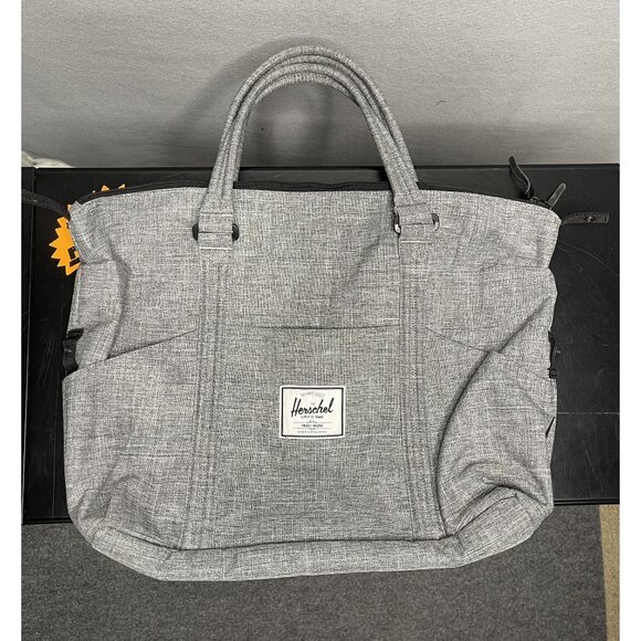 Herschel Handbags - Herschel Sprout Strand Shoulder Diaper Bag Raven Crosshatch With Red Striped Lin
